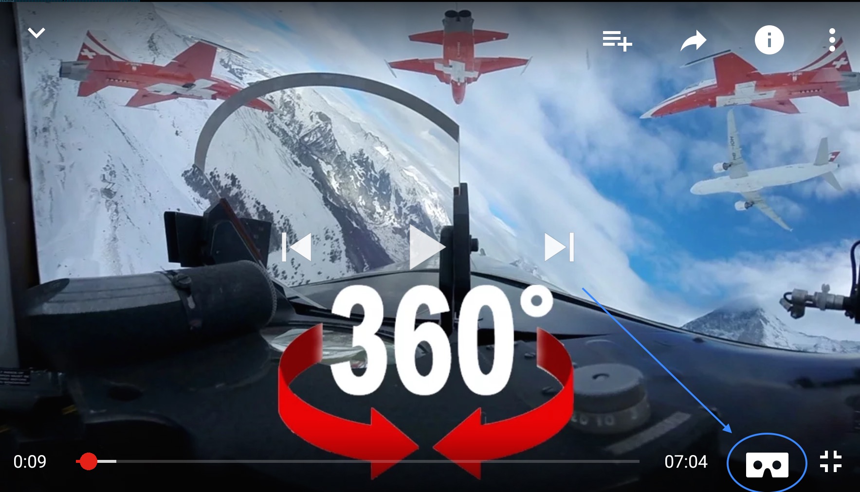 Visionner des vidéos 360 degrès en réalité virtuelle sur iPhone, Android